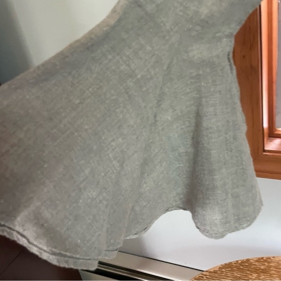 Zara basic embroidered bohemian open back with long tie size M light blue/gray - Picture 7 of 8